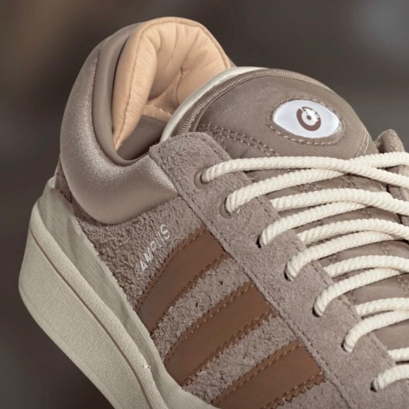Adidas Men's Taupe and Chocolate Sneakers - Picture 2 of 6